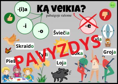 3 mokomieji plakatai lietuvių k. ir matematikai