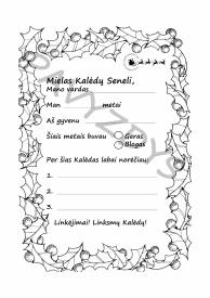 Laiškas Kalėdų seneliui
