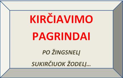 KIRČIAVIMO PAGRINDAI