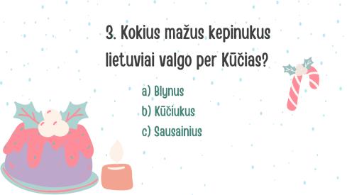 Kūčių ir Kalėdų atradimų viktorina