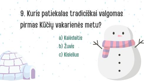 Kūčių ir Kalėdų atradimų viktorina