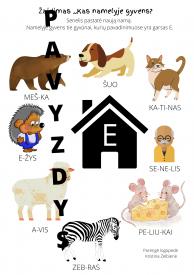 Kas namelyje gyvens