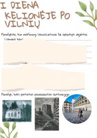 Ekskurijų po Vilnių planai 