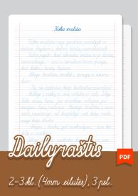 Dailyraštis. Kiškis smaližis. 1-4kl. PDF