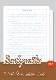 Dailyraštis. Kiškis smaližis. 1-4kl. PDF