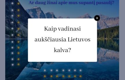 Interaktyvi viktorina.