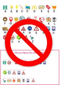 Kokių ženklų yra aplink mus
