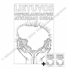 Lietuvos Nepriklausomybės dienos atkūrimo plakatas 
