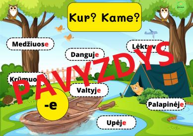 3 mokomieji plakatai lietuvių k. ir matematikai