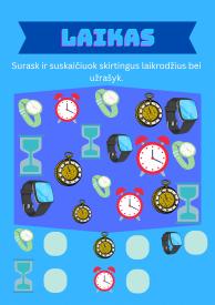 Laikas. 3-5m.