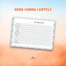 Gerų darbų lentelė