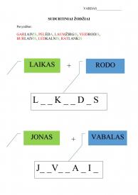 Sudurtiniai žodžiai