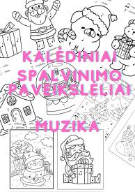 Kalėdiniai spalvinimo paveikslėliai muzikos pamokoms