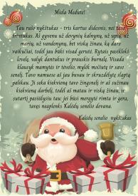 Kalėdų senelio  nykštuko laiškas