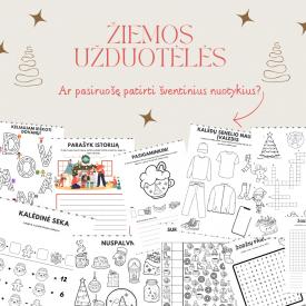 Žiemos užduotėlės 1,2 kl