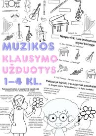 Muzikos klausymo užduotys 1-4 kl.