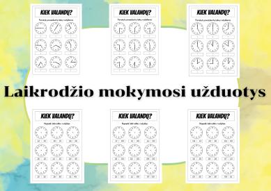 Laikrodžio mokymosi užduotys