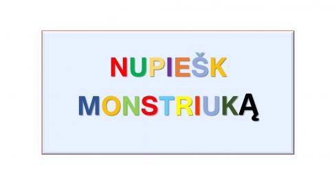 Nupiešk monstriuką