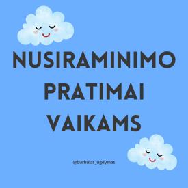 Nusiraminimo pratimai vaikams