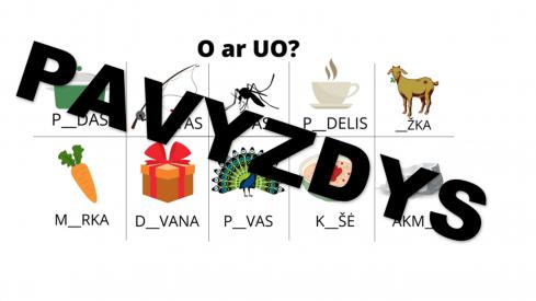 Priebalsių supanašėjimo, U ar UO skyrimo kortelės