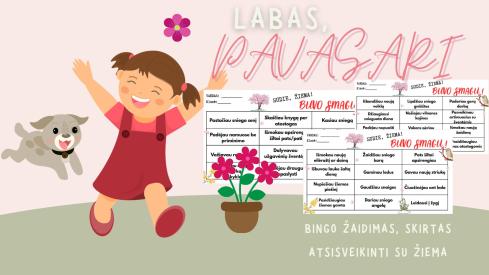 Bingo žaidimas skirtas atsisveikinti su žiema