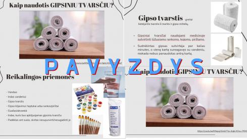 Gipsinis tvarstis - pieštukinė