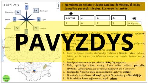 Orientavimosi užduotys 