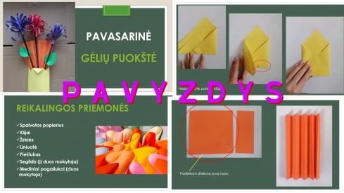 Pavasarinė gėlių puokštė