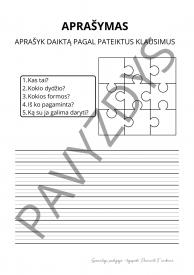 Daiktų aprašymas 2 klasei