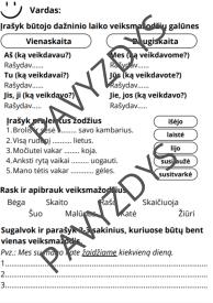 Daiktavardžio vienaskaita ir daugiskaita užduotėlės