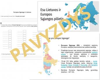 Esu Europos ir Lietuvos pilietis. Pamokos planas ir dalomoji medžiaga