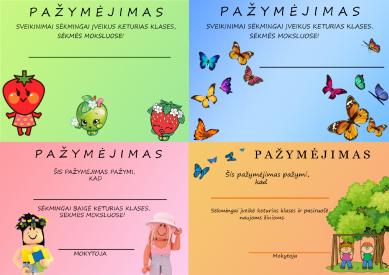 4kl. baigimo pažymėjimai