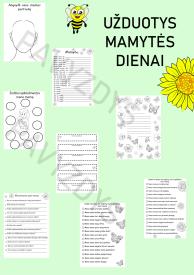 Užduotys mamytės dienai