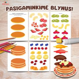 Užgavėnių užduotėlė - Pasigaminkime blynus