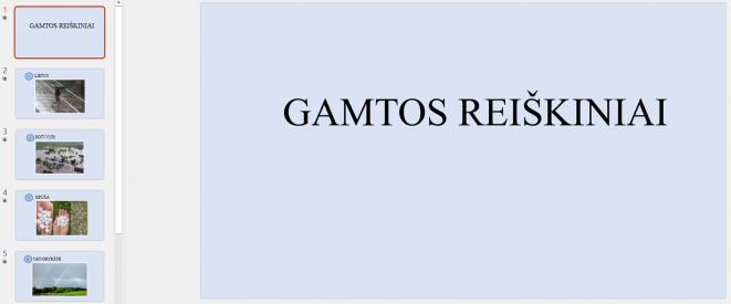 Gamtos reiškiniai