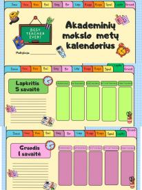 Mokslo metų kalendorius