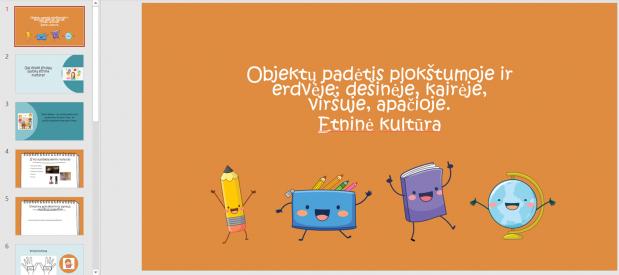 Etninė kultūra ir kryptys.
