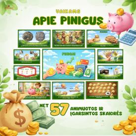 Finansinio raštingumo diena - Animuotos ir įgarsintos skaidrės apie pinigus