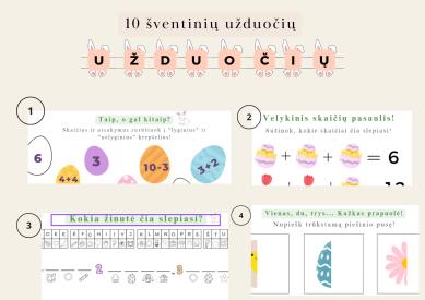 Šventinės ir smagios šv. Velykų užduotėlės