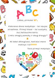Pirmoko rinkinys - nuotaikinga dovana pirmoje klasėje