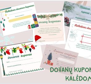 Kalėdiniai dovanų kuponai mokiniams