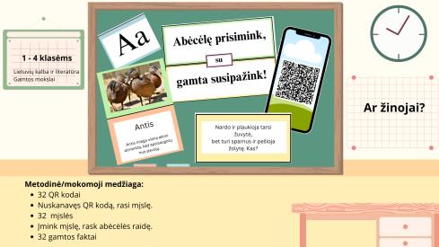 APROBUOTA PRIEMONĖ - Abėcėlę prisimink, su gamta susipažink.