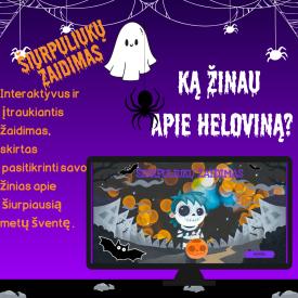 Interaktryvus žaidimas Ką žinau apie Heloviną
