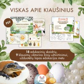 Apie kiaušinius - skaidrės, viktorina, užduotėlės