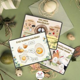 Apie kiaušinius - skaidrės, viktorina, užduotėlės