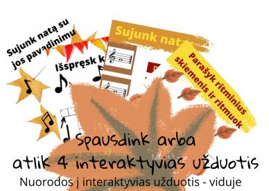 Interaktyvios muzikinės užduotėlės