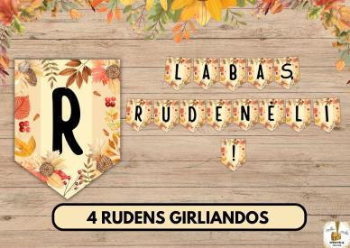 Rudens dekoracijos - girliandos