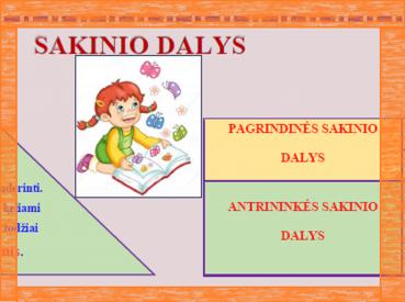 SAKINIO DALYS