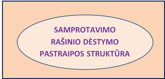 SAMPROTAVIMO RAŠINIO DĖSTYMO PASTRAIPOS STRUKTŪRA