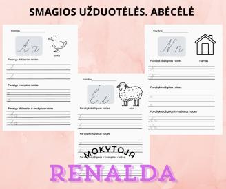 Smagios užduotelės skirtos 1 klasės mokiniams. Lietuvių kalba.